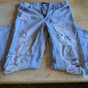 Aeropostale mom distressed mom jean
